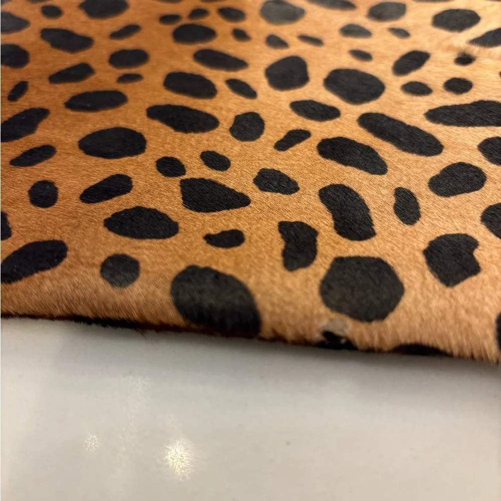 Clare V Leopard Print Fold Over Clutch - Picture 8 of 9
